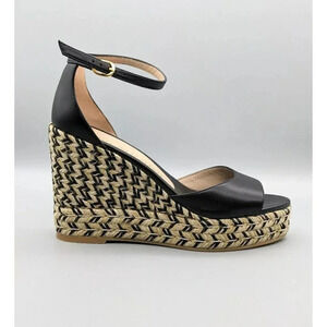 NWT Stuart Weitzman Nudist-curve Espadrille Wedges Size 9 B (MSRP $495)